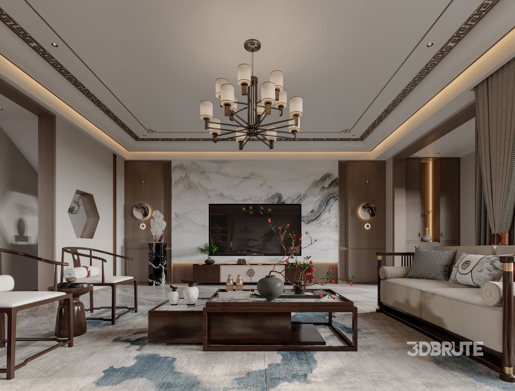 Chinese Living Room Dining Room Image 3