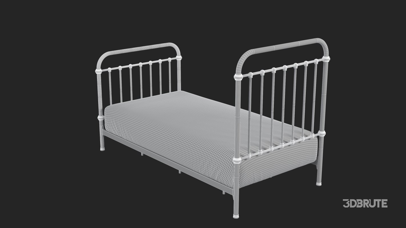 Black Metal Bed Image 12