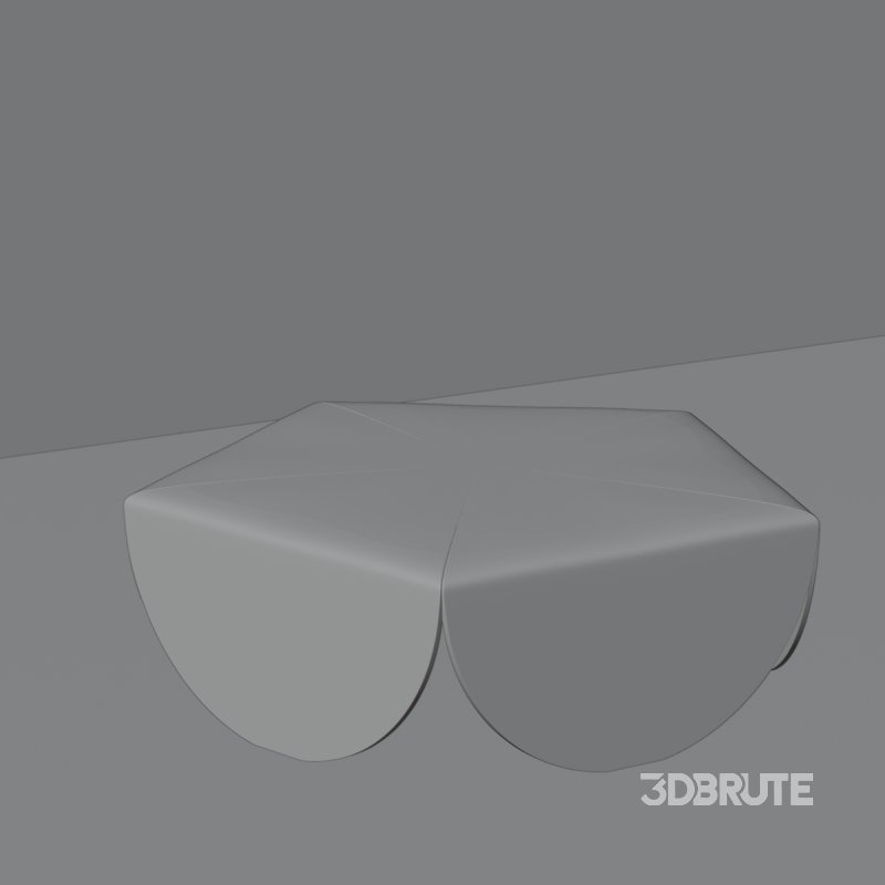 Sculptural Wooden Coffee Table Image 4