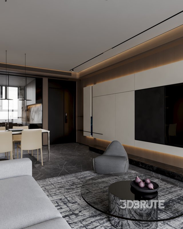 Modern living and dining room Image 8