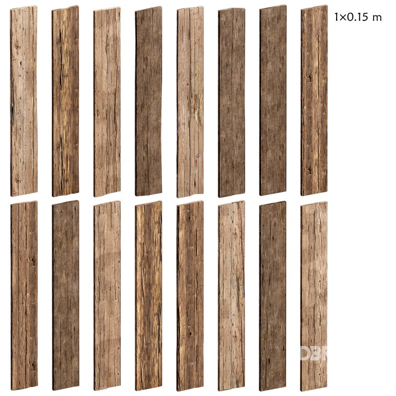 Wooden Plank & Beam Vol.01 – Medieval 3D Asset Pack/Low Poly/Game Ready Image 4