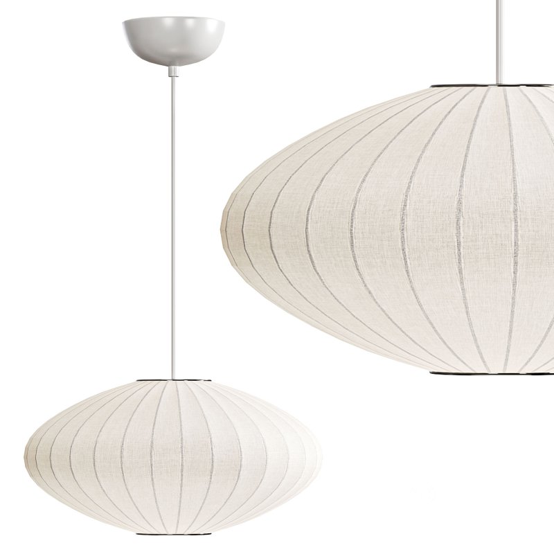 Tatami Fabric Shade LED Pendant Image 2