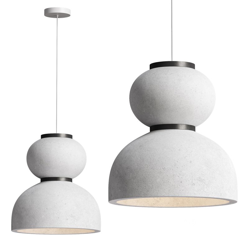 Pumpkin Shape Concrete Pendant Image 2