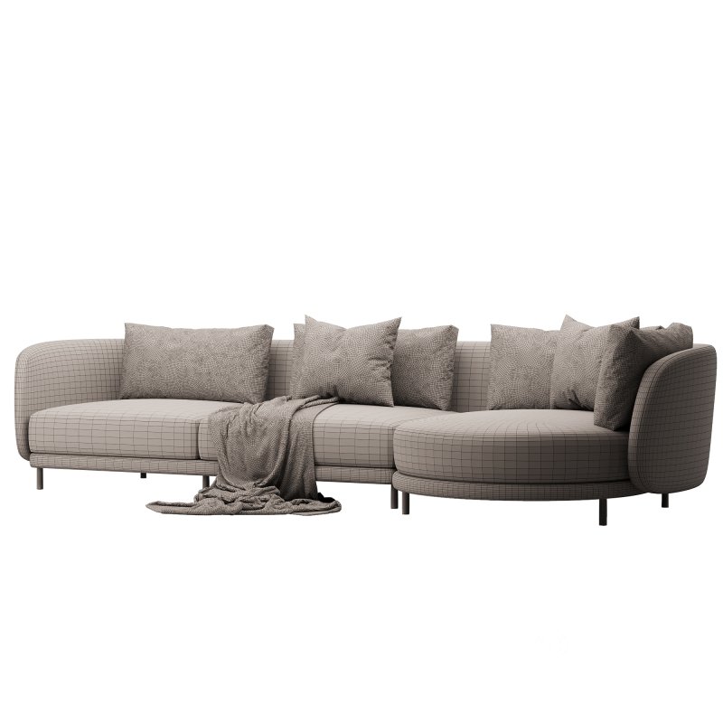 Carre Sofa & Chaise Image 4