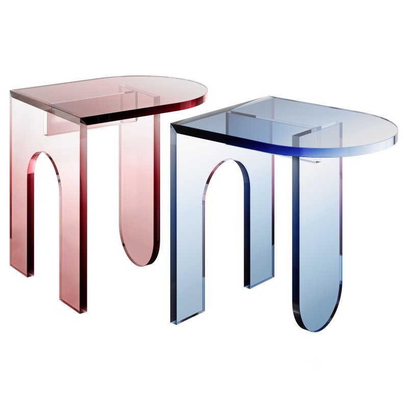 Arch Inspired Acrylic Side Table by Arch Under the Table Image 3