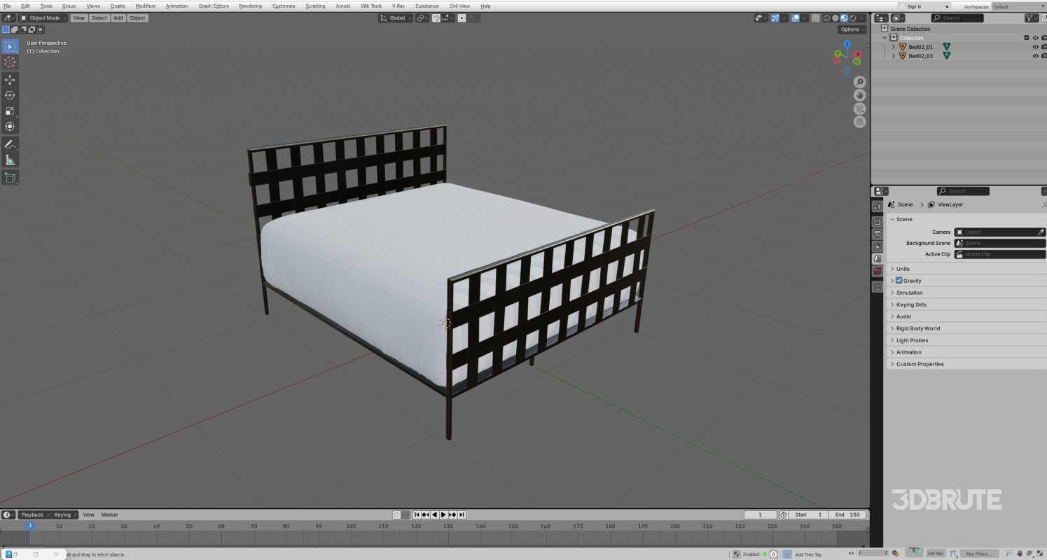 Black Metal Bed Image 15