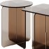 Amber-Brown Contemporary Side Table by Chairish - Thumbnail 1