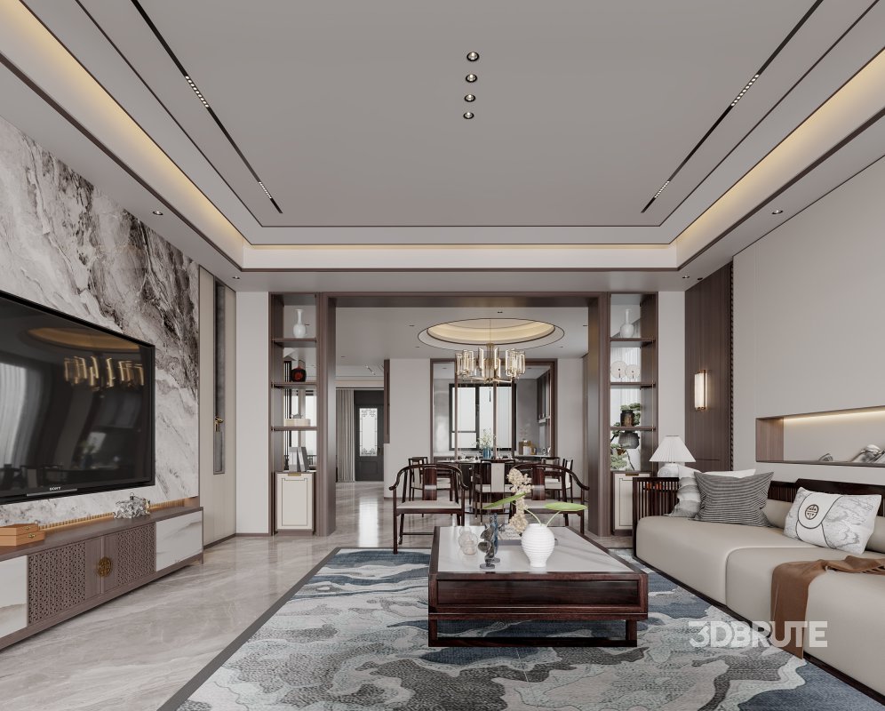 Chinese Living Room Dining Room Image 3