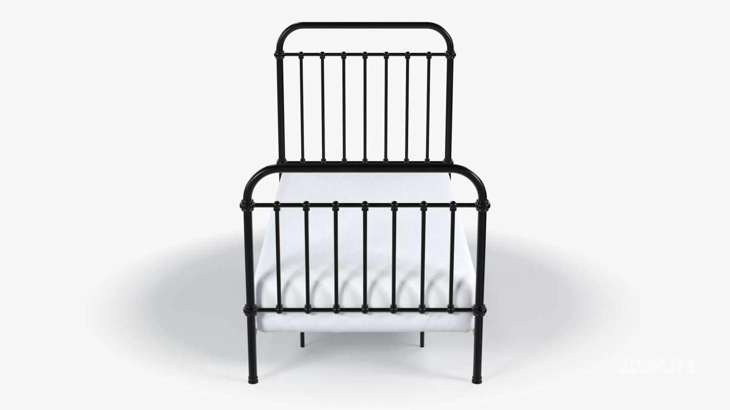 Black Metal Bed Image 2