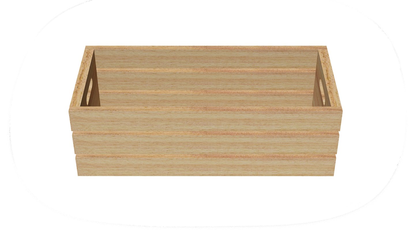 Carrying Crate Small Wooden Image 2