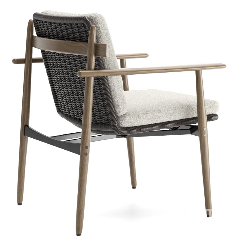 Minotti Trio Outdoor Dining Chair Image 2