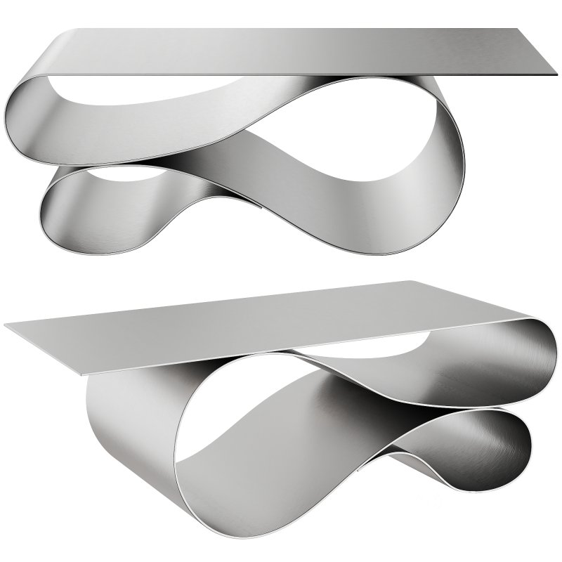 Whorl Coffee Table in Powder Coated Aluminum by Neal Aronowitz Image 2