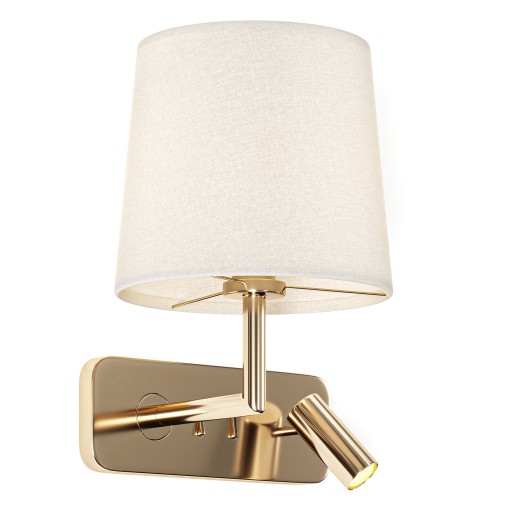 Side Matt Black Adjustable Wall Lamp