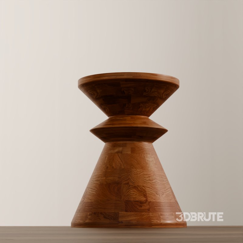 Artisan Carved Wooden Coffee Table Image 2