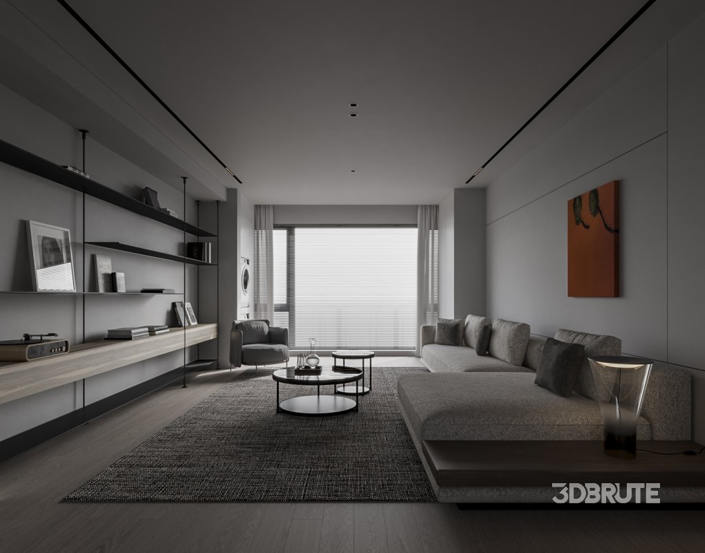 Modern living and dining room Image 1
