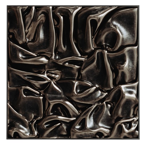 Abstract Glossy Metal Wall Panel