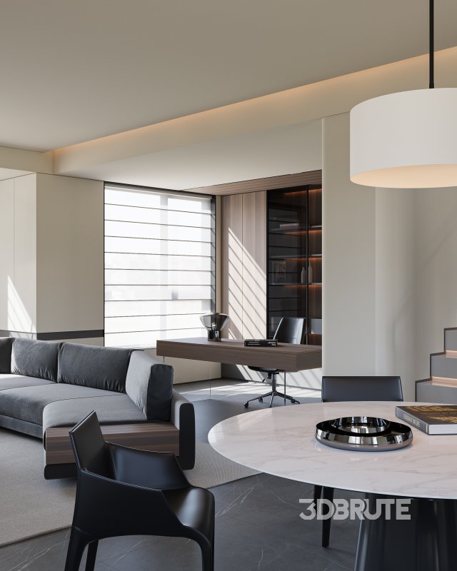 Modern living and dining room Image 9