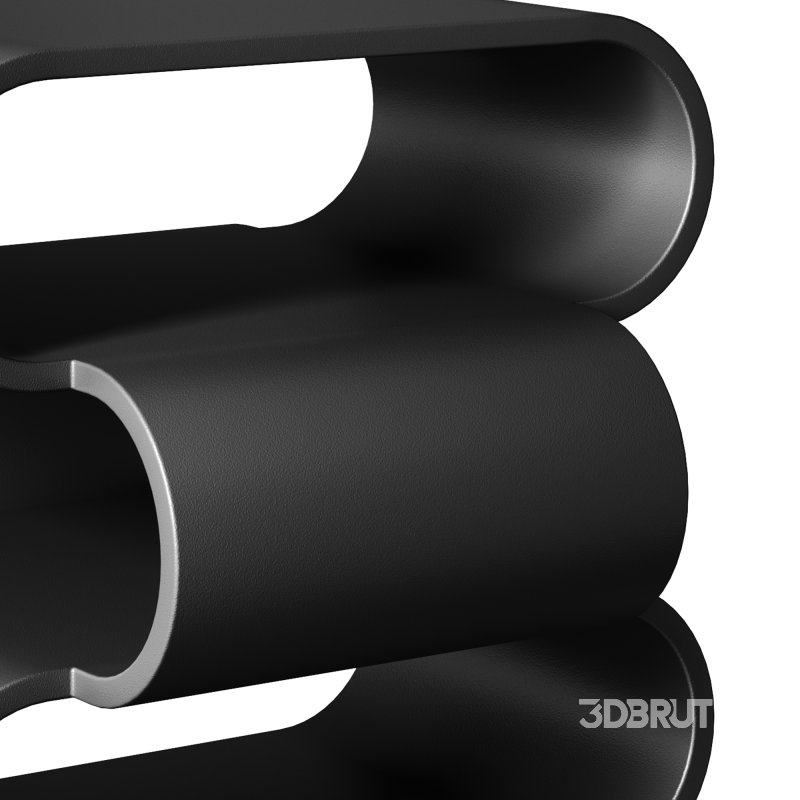 Nada Side Table – Black Metal Image 3