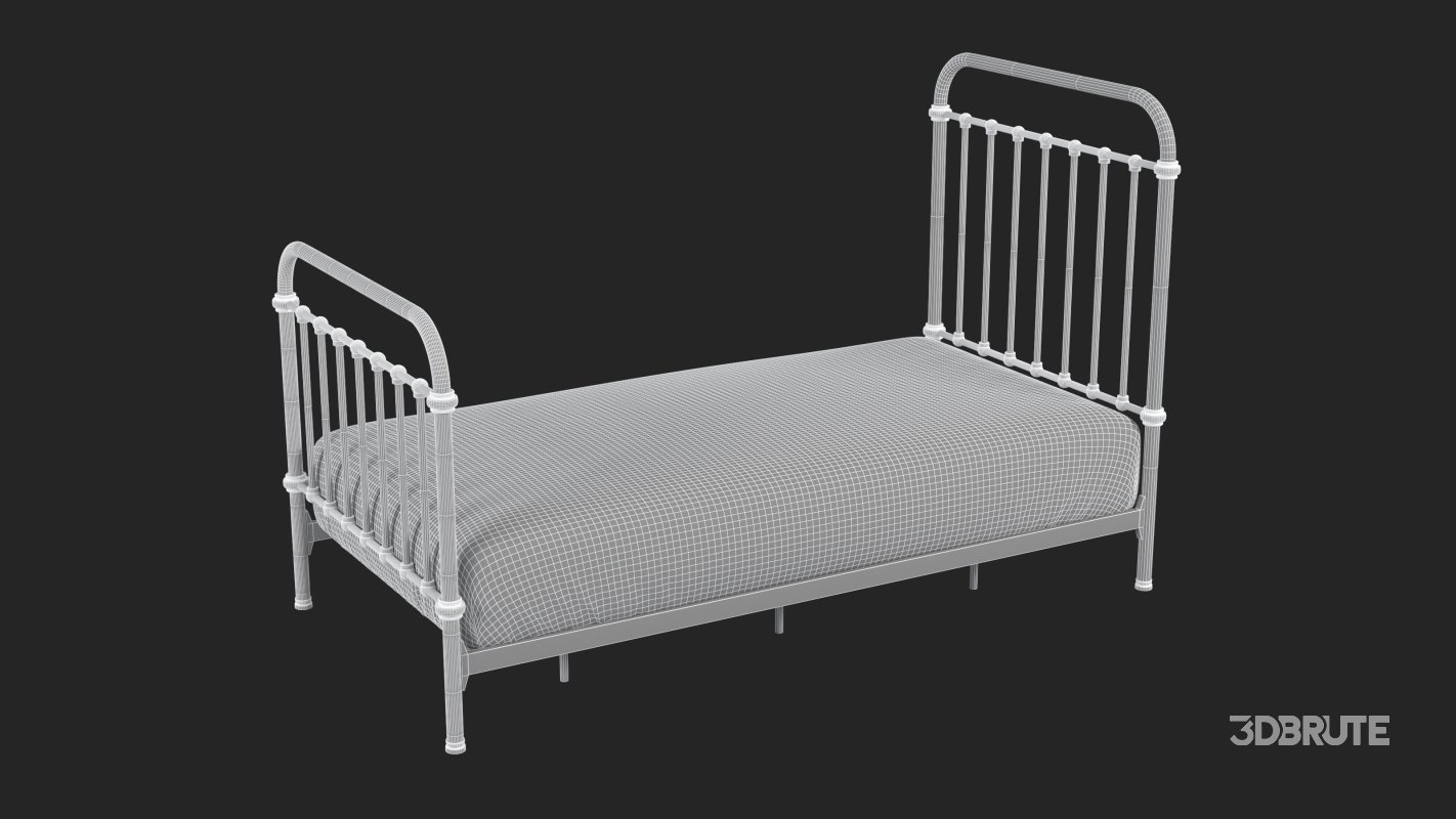Black Metal Bed Image 13