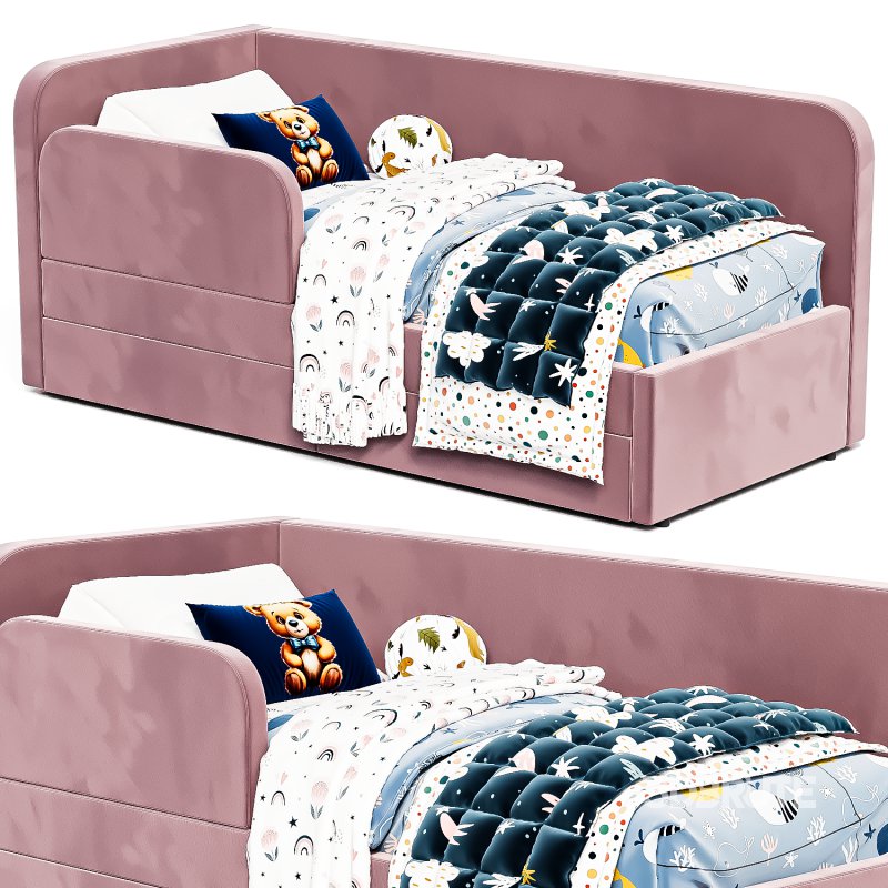 The bed is a soft corner Mocha from Chic Galicia Image 4