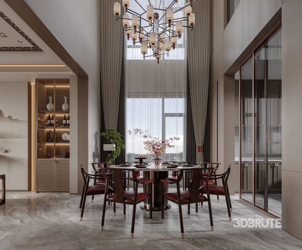 Chinese Living Room Dining Room Image 1