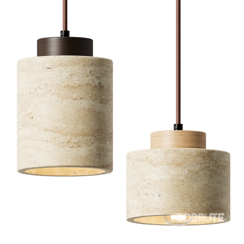 Traditional Vintage Cylinder Pendant Light Image 1