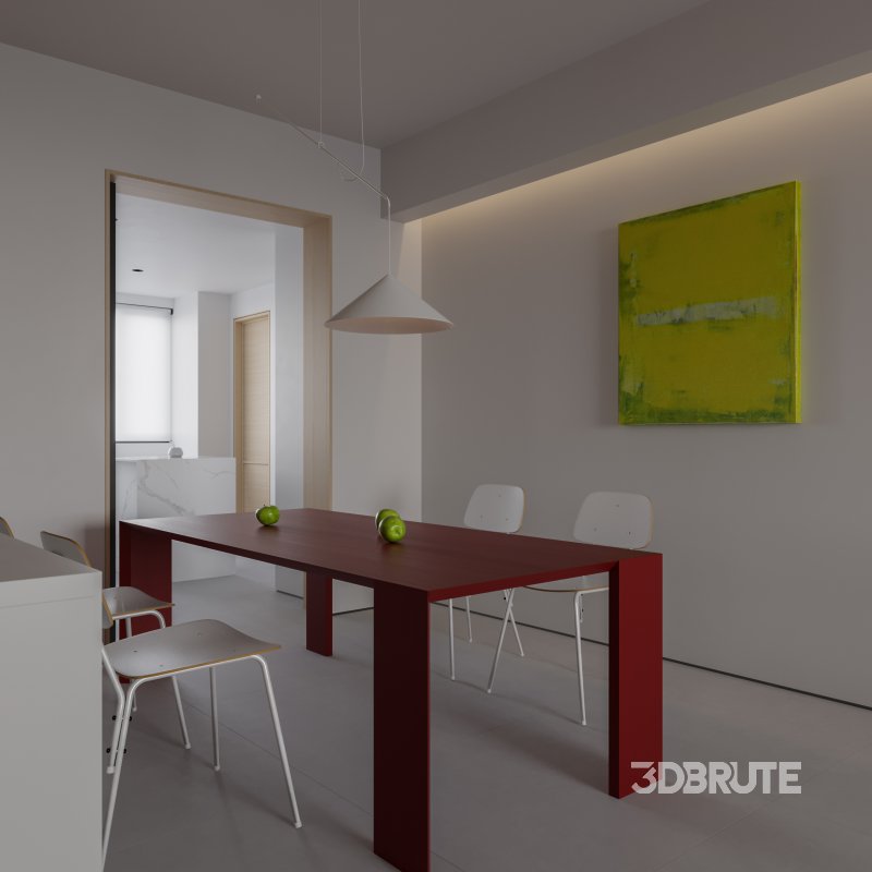 Modern living and dining room Image 2