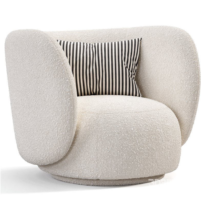 Rico Lounge Chair with Swivel Base Image 4