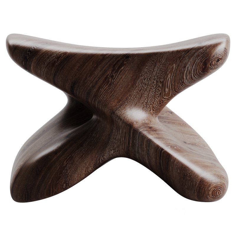 Wood Stool Image 2