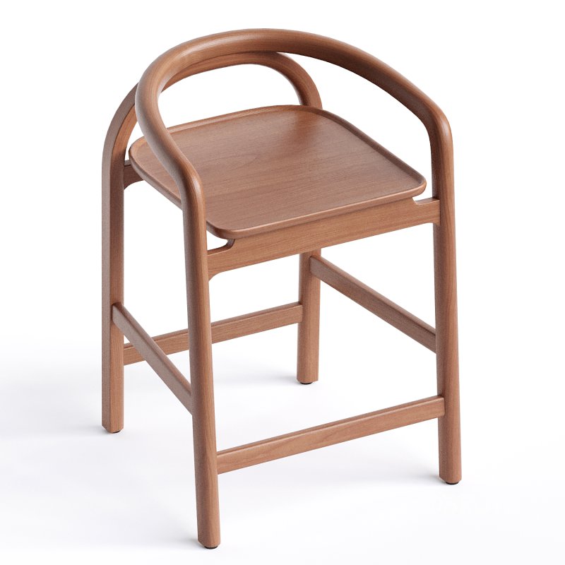 MERU COUNTER STOOL Teak Image 4