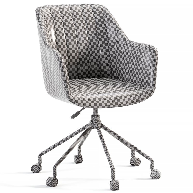 Office Chair Made Of Boucle Fabric Matie Image 8