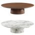 Cupola Carved Round Coffee Table - Thumbnail 1