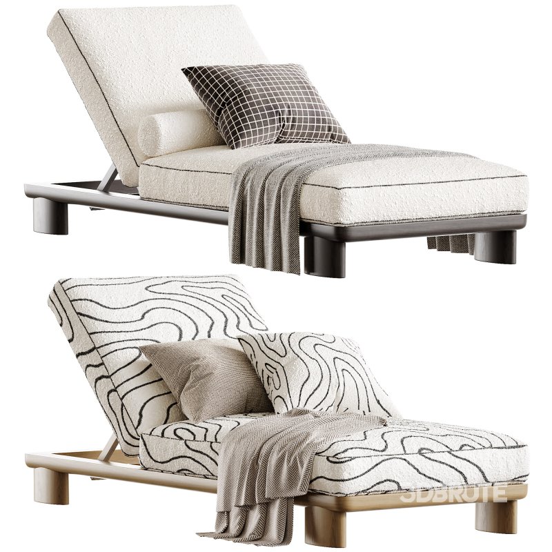 Newport Teak Sun Lounge Image 3