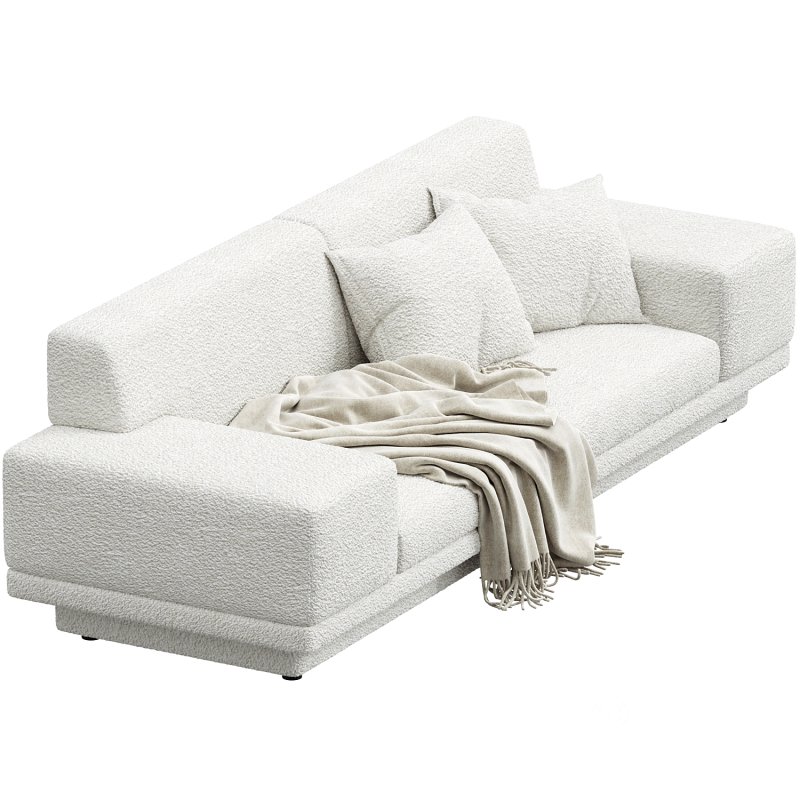 Portola Sofa Ivory Boucle Image 2