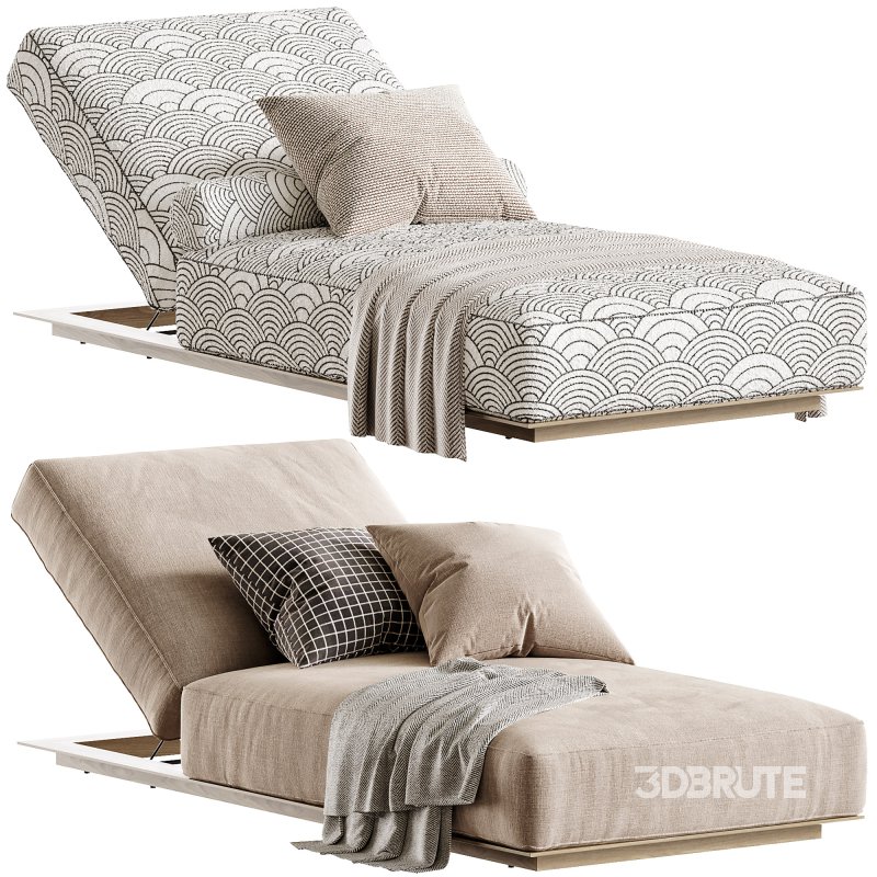 Santorini Outdoor Sun Lounge Image 1