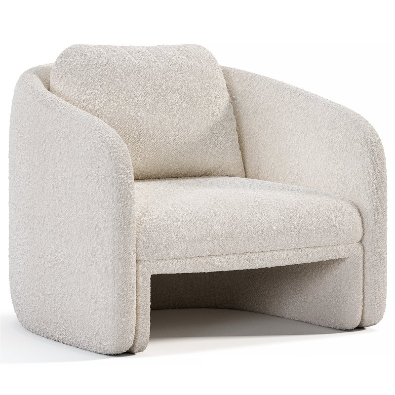Fauteuil Bas Tissu Bouclette By Laredoute Image 2