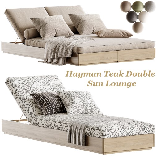 Hayman Teak Double Sun Lounge