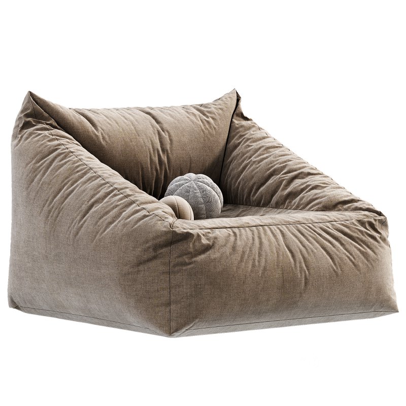 Cooper Faux Sheepskin Bean Bag Chair Image 6