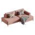 Corner sofa Edwin Velvet Terra - Thumbnail 3