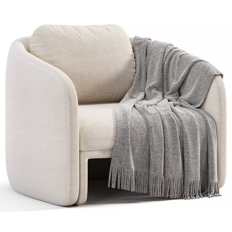 Fauteuil Bas Tissu Bouclette By Laredoute Image 3