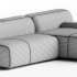 Suiseki Sofa cod SUI13DX composition - Thumbnail 1