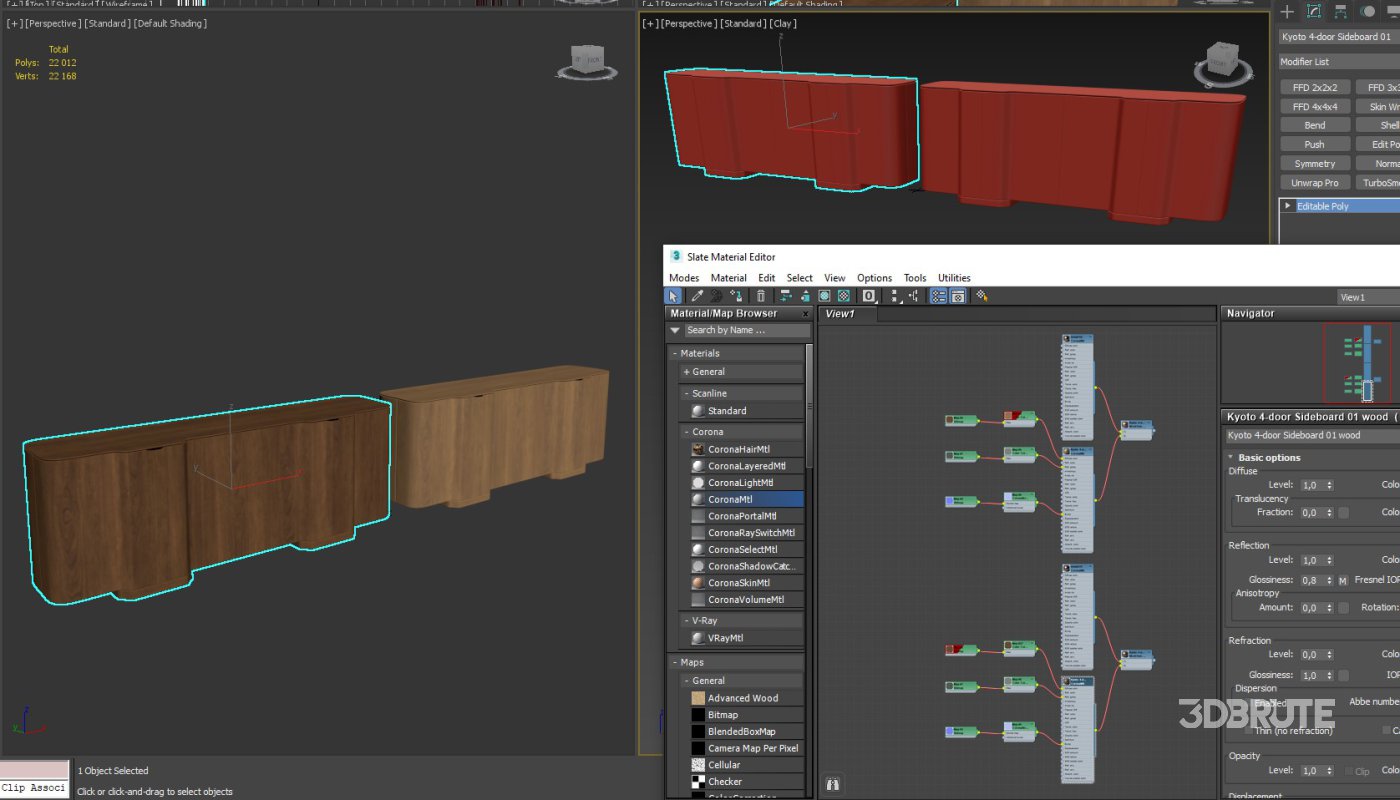 Kyoto 4-door Sideboard Image 8