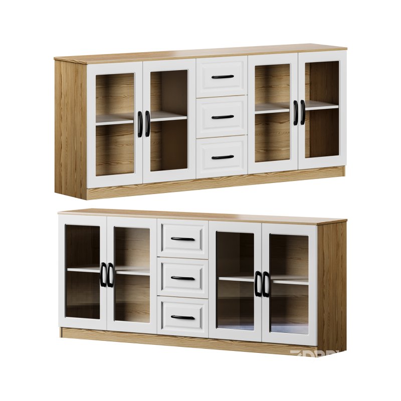 Modern Wood Buffet 3 Image 1