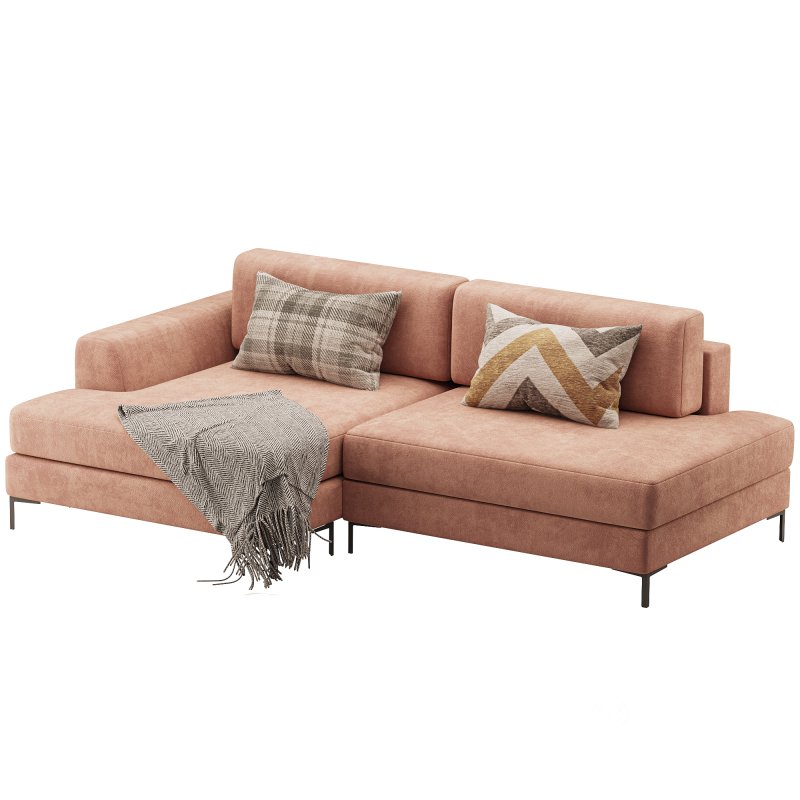 Corner sofa Edwin Velvet Terra Image 12