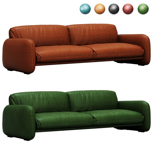 Two seats on Brigittes 260 sofa By Baxter