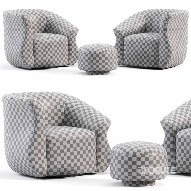 Pair Post Modern Swivel Chairs By 1stdibs Image 4