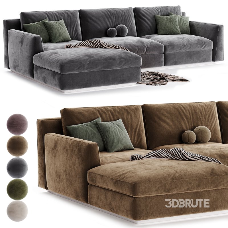 Horm Ellington Chaise Longue Sofa Image 3