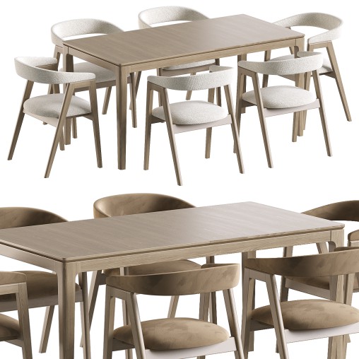 Milford table and Trevor chair