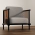 Modern Wooden Frame Armchair - Thumbnail 3