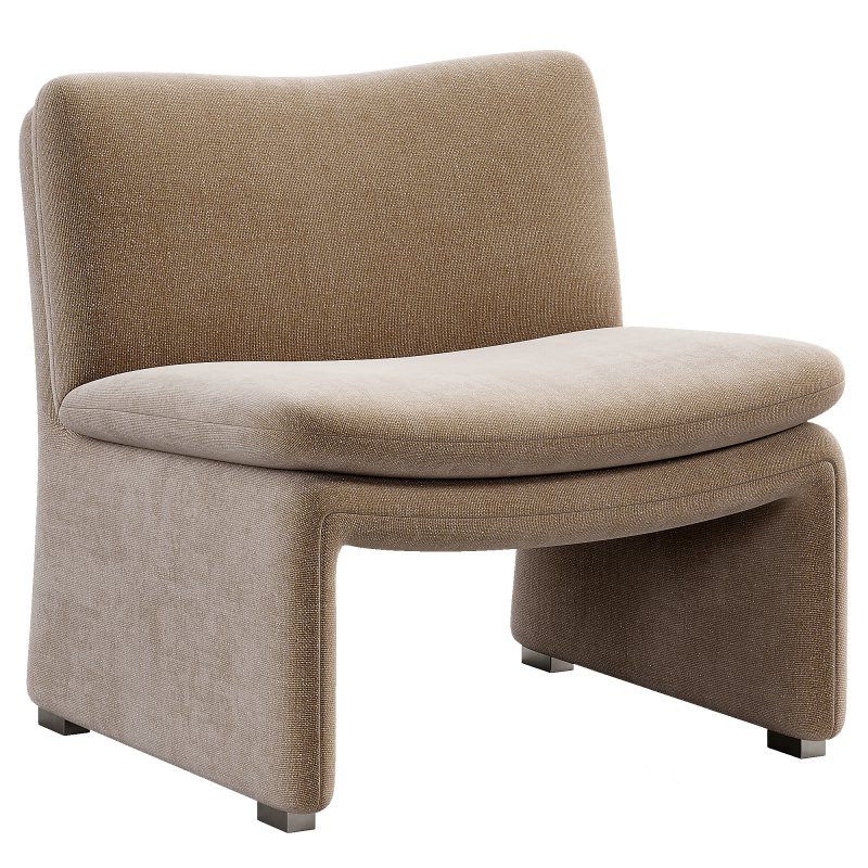 Maya White Sheepskin Accent Chair Image 1
